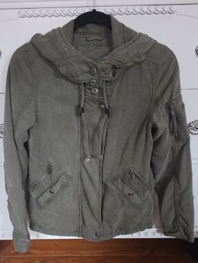 American Eagle Outfitters Olive Green Utility Jacket